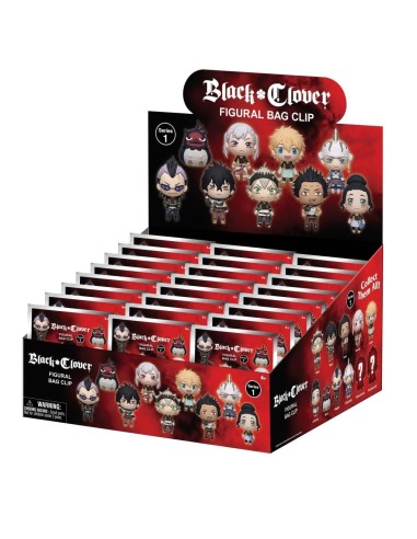 BLACK CLOVER - Series 1 - 3D Foam Bag Clip (Display 24 Pcs) 