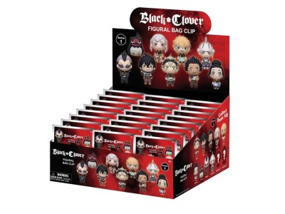 BLACK CLOVER - Series 1 - 3D Foam Bag Clip (Display 24 Pcs) 