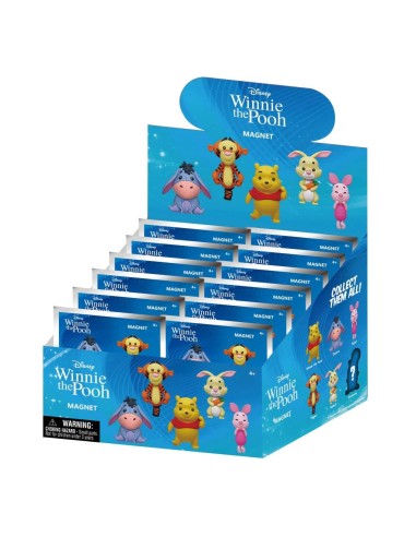 WINNIE - Series 1 - 3D Foam Magnets in blind bags (Display 12 Pcs) 