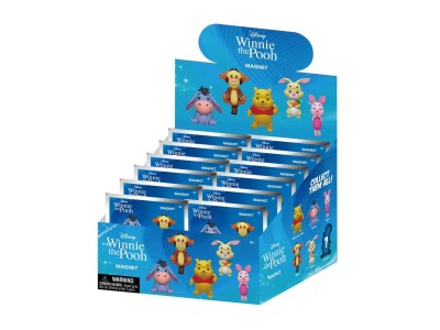 WINNIE - Series 1 - 3D Foam Magnets in blind bags (Display 12 Pcs) 