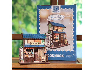 MINI BOOK NOOK KIT - DIY- Restaurant de Ramen - Avec Aimants 