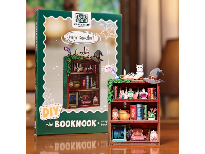 MINI BOOK NOOK KIT - DIY- Etagère Magique - Avec Aimants 