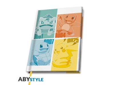POKEMON - Kanto Starters - Cahier A5 