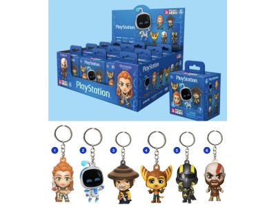 PLAYSTATION - Pocket Hero - Assort 12 Porte-Clés BLIND BOX 5.5cm 