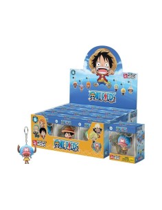 ONE PIECE - Pocket Hero - Assortiment 12 Porte-Clés WINDOW BOX 5.5cm 