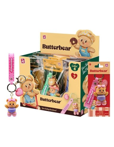 BUTTERBEAR - Everyday Series 2 - Assortiment 12 Porte-Clés 5cm 