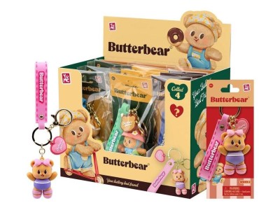 BUTTERBEAR - Everyday Series 2 - Assortiment 12 Porte-Clés 5cm 