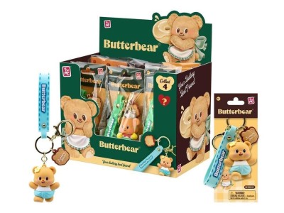 BUTTERBEAR - Everyday Series 1 - Assortiment 12 Porte-Clés 5cm 