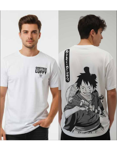 ONE PIECE - Straw Hat Crew Luffy - T-Shirt Homme (L) 