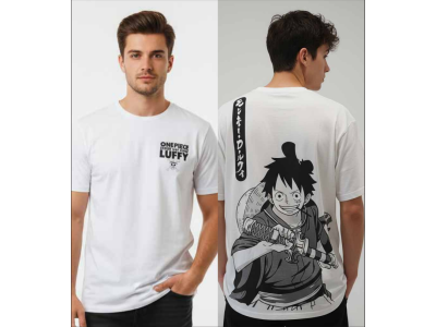 ONE PIECE - Straw Hat Crew Luffy - T-Shirt Homme (S) 