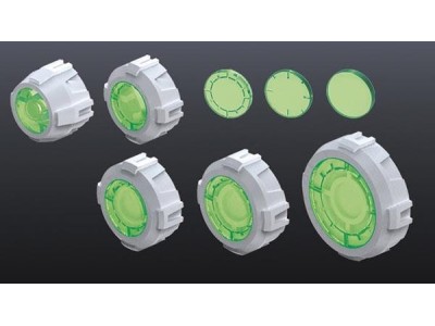 GUNDAM - Builders Parts HD Sight Lens Green - Model Kit 