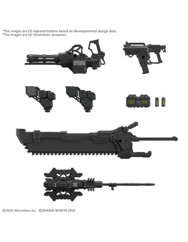 DAEMON X MACHINA - 30MM Parts Set TS Weapon Set 1 - Model Kit 