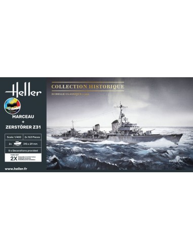 STARTER KIT Twin Set Marceau + Zerstörer Z31 