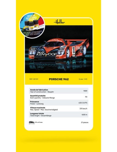 STARTER KIT Porsche 962 