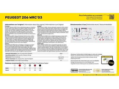 STARTER KIT Peugeot 206 WRC'03 