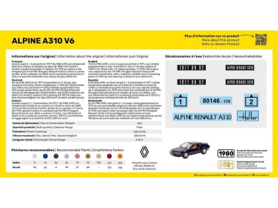 STARTER KIT Alpine A310 