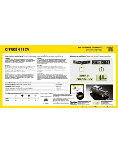 STARTER KIT Citroen 11 CV 