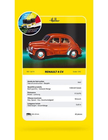 STARTER KIT Renault 4 CV 