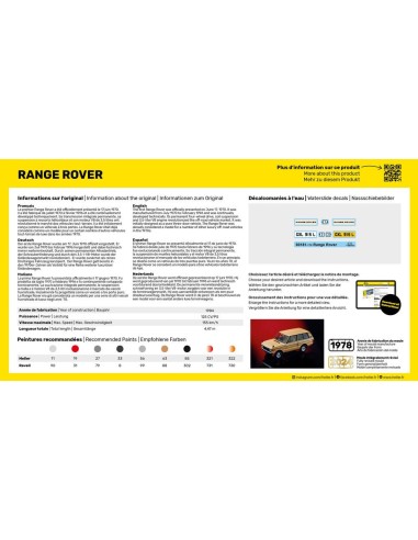 STARTER KIT Range Rover 