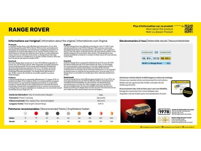 STARTER KIT Range Rover 