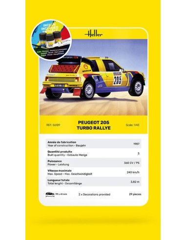 STARTER KIT Peugeot 205 Turbo Rallye 