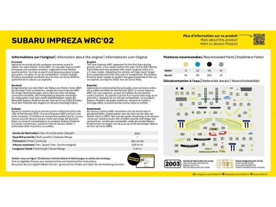 STARTER KIT Impreza WRC'02 