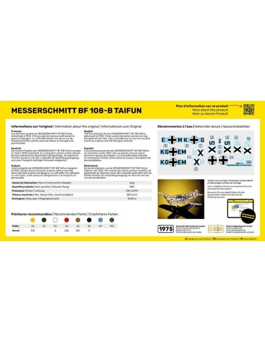 STARTER KIT Messerschmitt Bf 108 B Taifun 