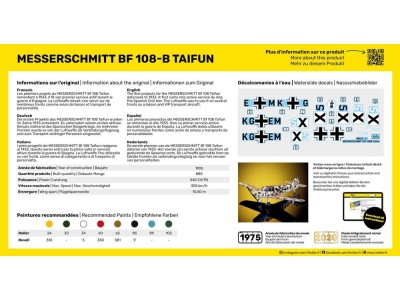 STARTER KIT Messerschmitt Bf 108 B Taifun 