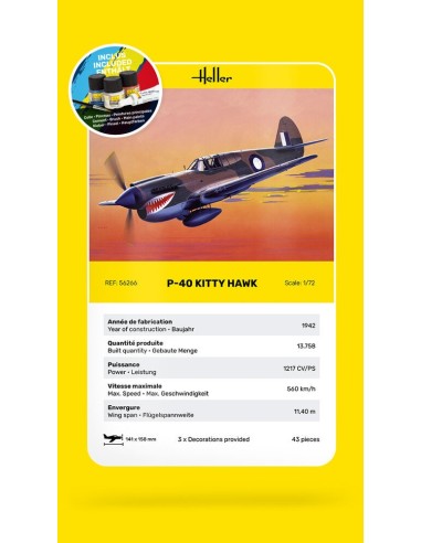 STARTER KIT P-40 Kitty Hawk 