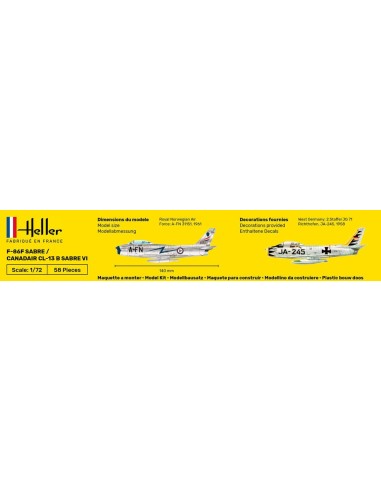 STARTER KIT F-86F Sabre / Canadair CL-13 B Sabre VI 