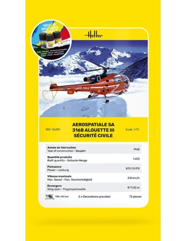 STARTER KIT Alouette III Sécurité Civile 