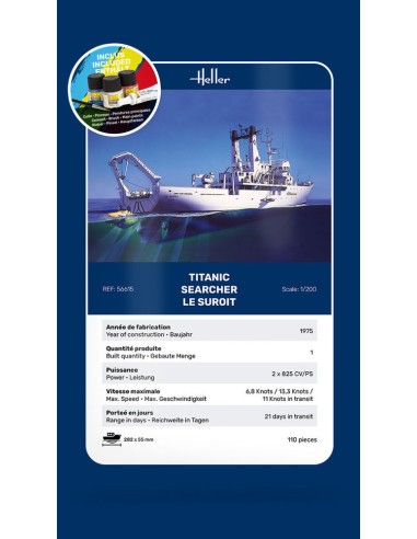 STARTER KIT Titanic Searcher "Le Suroit" 
