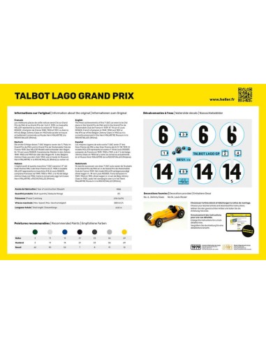 STARTER KIT Talbot Lago Grand Prix 