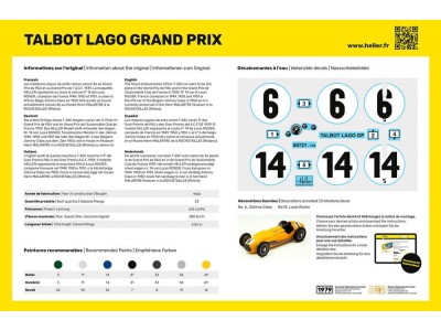 STARTER KIT Talbot Lago Grand Prix 