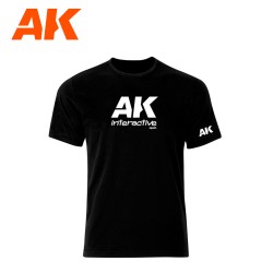 AK OFFICIAL T-SHIRTBLACK (WHITE LOGO) size "M"