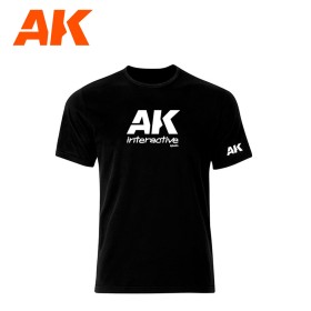 AK OFFICIAL T-SHIRTBLACK (WHITE LOGO) size "M"