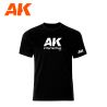 AK OFFICIAL T-SHIRTBLACK (WHITE LOGO) size "M"