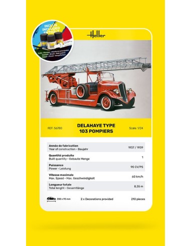 STARTER KIT Delahaye Type 103 Pompiers 