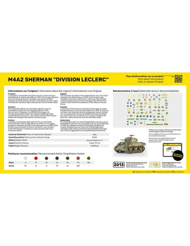 STARTER KIT M4A2 Sherman "Division Leclerc" 