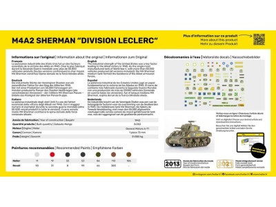 STARTER KIT M4A2 Sherman "Division Leclerc" 