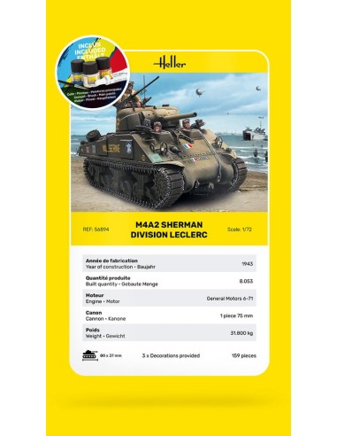 STARTER KIT M4A2 Sherman "Division Leclerc" 