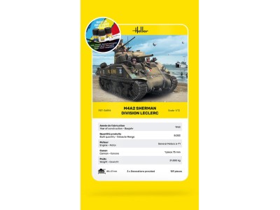 STARTER KIT M4A2 Sherman "Division Leclerc" 