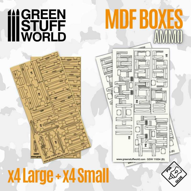 Boîtes en bois rectangulaires