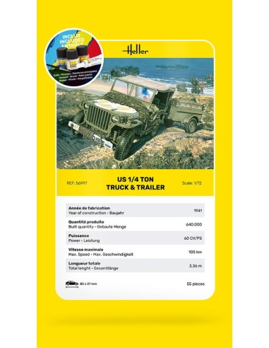 STARTER KIT US 1/4 Ton Truck & Trailer 