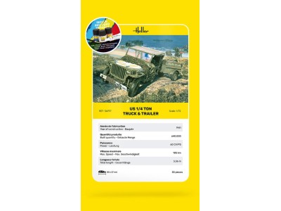 STARTER KIT US 1/4 Ton Truck & Trailer 
