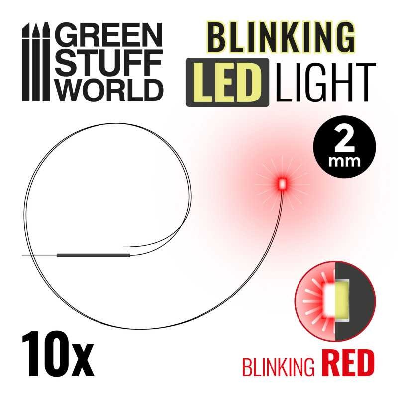 Feux clignotants LED - ROUGE - 2mm