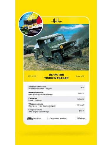 STARTER KIT US 1/4 Ton Truck 'n Trailer 