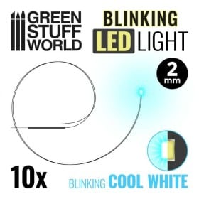 Feux clignotants LED - Blanc froid - 2mm