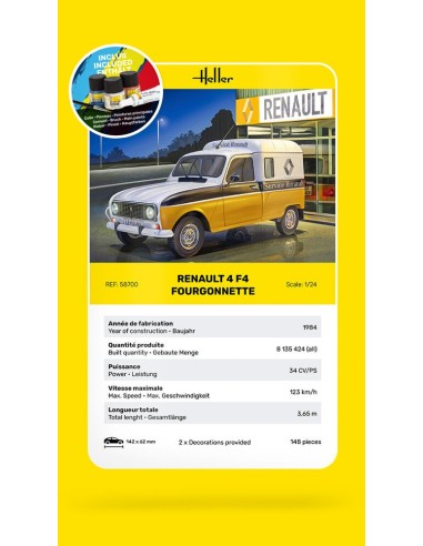 STARTER KIT Renault 4 F4 Fourgonette 