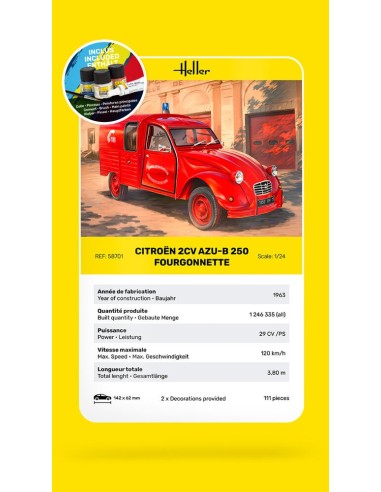 STARTER KIT Citroen 2CV AZU-B 250 Fourgonnette 